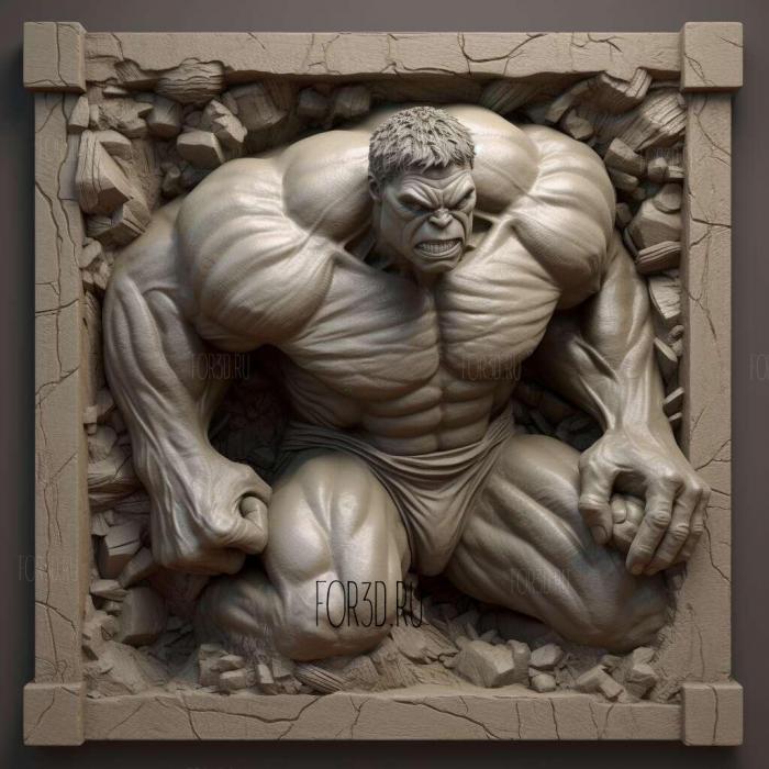 hulk 3d model 2